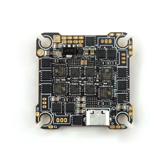 Wholesale HappyModel CrazyF411 ELRS AIO 4in1 F411 Flight Controller Built-in UART 2.4G ELRS 20A ESC 2-4S for Toothpick Drones